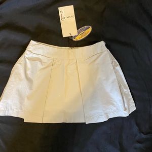 $59 NWT Juste Cle 92 2 2T Pleats Skirt Classic Light Gray Cotton Full A Line